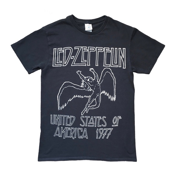 Vintage Other - Vintage Led Zeppelin Delta Pro Weight black cotton tshirt small 1977 USA tour